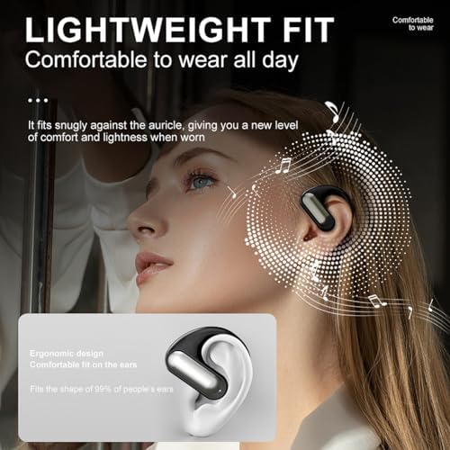Next-Gen Bluetooth 5.3 Bone Conduction Headphones – Open Ear Waterproof Wireless Earbuds for Unmatched Comfort, Superior Sound Clarity, and Safe Listening Experience for Active Lifestyles