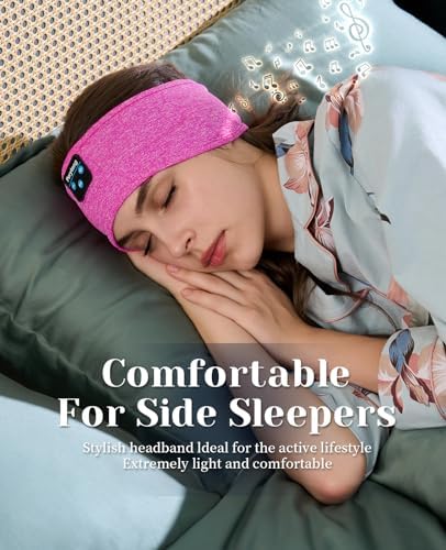 Ergonomic Bluetooth Sleep Headphones: Wireless Sports Headband with Hi-Fi Stereo Sound for Ultimate ASMR Relaxation – Lightweight, Cozy Audio Solution for Men and Women, Perfect for Meditation and Restful Sleep