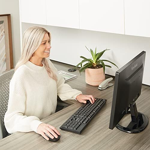 Elevate Your Typing Experience with the Verbatim Slimline Wireless Keyboard – 2.4 GHz Plug-and-Play Full-Size Design with Adjustable Tilt Legs and Numeric Keypad for Ultimate Comfort and Productivity – Perfectly Compatible with PC and Laptop in Sleek Black Finish – Eco-Friendly Frustration-Free Packaging