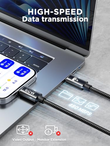 Ultimate 4-Pack USB C to USB C Cables – 60 W Fast Charging Solutions with Durable Nylon Braiding, Flexible Lengths (1 ft, 3 ft, 6 ft, 10 ft) for i Phone 16, Mac Book Pro, i Pad Pro, Samsung Galaxy S24/S23 Ultra & Nintendo Switch – Perfect Connectivity for Home, Office & Travel