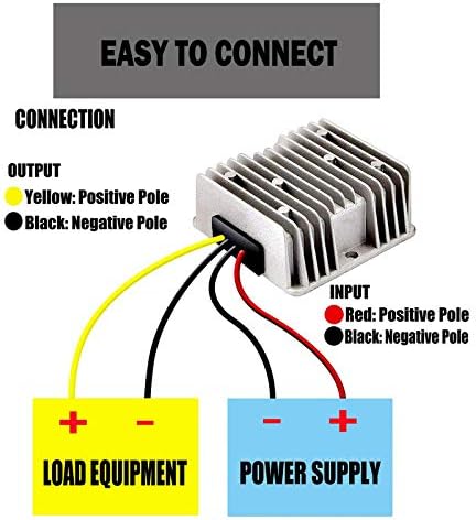 240 W Waterproof Step-Up Voltage Regulator Module – 12 V to 24 V Boost Converter for Automotive Power Supply Efficiency, Ideal for GPS, LED, and Audio Systems