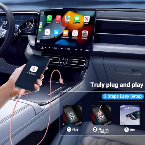 Essri 3-Pack Carplay USB A to C Cable for iPhone 16/15 Pro Max,USB C Car Charger Cable 3FT,Fast Charging Cord Compatible with iPad Pro/Air/Mini, for Apple 16/15 Series,for Samsung,Blue – Enhanced Compatibility and Speed