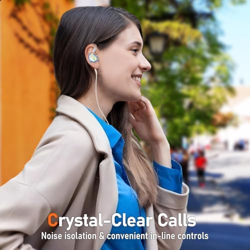 Unleash Exceptional Sound Quality with Vibes 202 MC USB-C Wired Earbuds: Premium Hi-Fi Audio, Advanced Noise Isolation, Ergonomic Comfort for i Phone 15/16 – Built-In Microphone for Effortless Communication & Durable Silver-Plated Cable – Includes Portable Case for On-the-Go Convenience