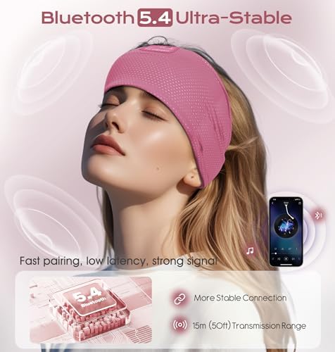 Revolutionary Bluetooth 5.4 Sleep Headphones Headband – Ultra-Thin Wireless Earphones for Uninterrupted Comfort During Sleep, Yoga, Running, and Jogging – Ideal Gift for Active Lifestyles and Relaxation Seekers