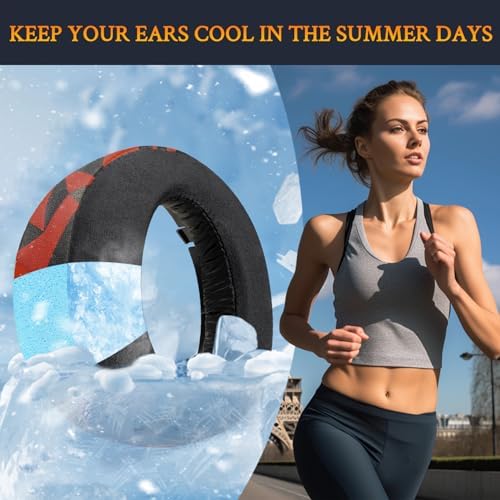 SOULWIT Premium Cooling-Gel Earpads for Sony PS5 Pulse 3 D Wireless Headset – Noise-Isolating Cushions for Enhanced Comfort and Gameplay – Effortless Installation, Sleek Black Design for Ultimate Gaming Experience