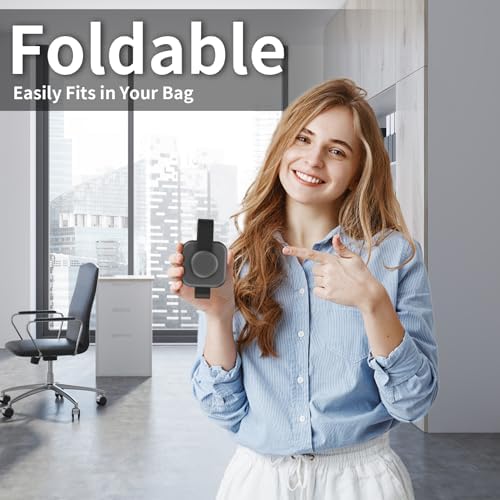 Ultimate 4-in-1 Foldable Wireless Charging Station: Fast Charger for i Phone 11-16, Apple Watch, Air Pods & Galaxy S9-S23 – Portable, Space-Saving Dock with Adapter in Sleek Black for Enhanced Compatibility and Quick Power-Up Solutions