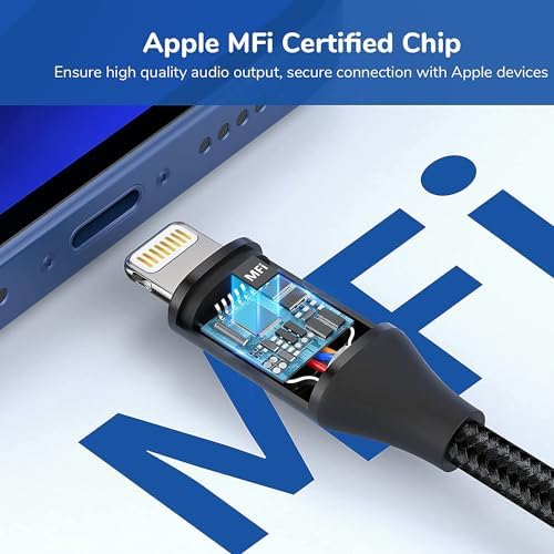 Apple MFi Certified Lightning to USB Adapter Cable – High-Speed Data Transfer & Rapid Charging OTG Cord for i Phone 14, 13, 12, 11 Pro Max, XS, XR, X, 8, 7, 6 S, 6 Plus, SE, 5 S, 5 C, i Pad Mini, Air & Pro – Durable Design for Enhanced Performance and Compatibility