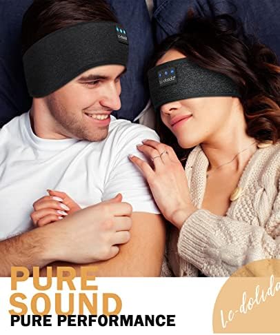 Discover the Ultimate Comfort with LC-dolida’s Bluetooth Sleep Headband – The Perfect Fusion of Relaxation and Functionality for Insomnia Relief and Active Lifestyles – USB-C Rechargeable, Soft Fabric, Ideal for Meditation, Yoga, Travel, and Workouts – Experience Seamless Connectivity with Bluetooth 5.4 and Enjoy High-Quality Sound while Blocking Out Distractions – Lightweight and Breathable Design for All-Night Wear – Elevate Your Sleep and Focus on Wellness with Our Dual-Function Sleep Mask and Headphones – A Thoughtful Gift for Yourself or Loved Ones Seeking Serenity and Comfort in Every Moment.