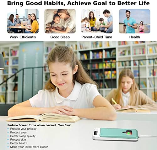 Cell Phone Lock Box with Timer,Portable Timed Phone Lock Box for iPhone and Android Phones, Self-Control Timer Phone Locker to Help Kids,Students Focus Back – Enhanced Compatibility and Speed