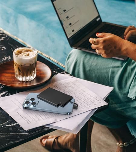 TNTOR Ultra-Slim USB-C Power Bank with Built-in Cable – Pocket-Sized Charger for i Phone 15/16 and Android Devices – Fast Charging, Lightweight, and Wallet-Friendly Battery Pack for On-the-Go Power Solutions