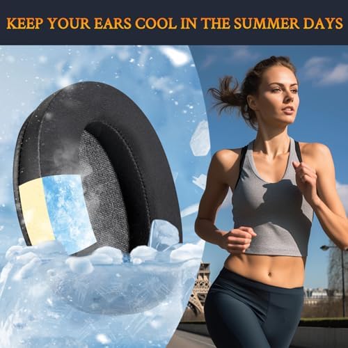 Premium SOULWIT Cooling Gel Earpads for Sony WH-XB910 N Headphones – Advanced Noise Isolation Foam Cushions for Unmatched Comfort and Superior Sound Quality – Stylish Red Storm Replacement Ear Pads for Music Enthusiasts