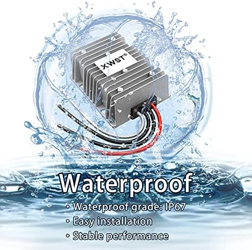 Versatile Waterproof DC/DC Buck Converter: 36 V/48 V to 5 V Step Down Module – 6 A, 30 W Power Supply for Automotive, Marine & Solar Applications – Enhanced Efficiency & Safety Features for Reliable Power Delivery