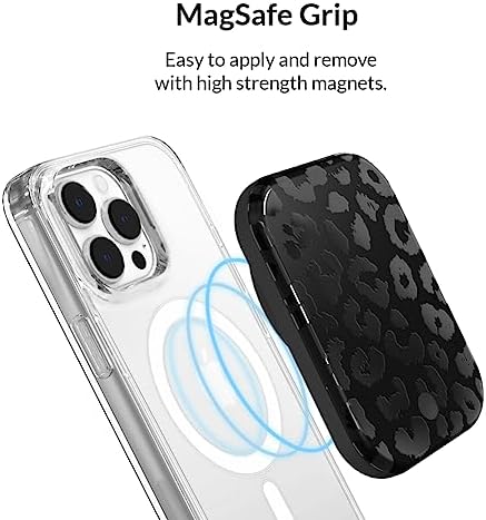 Stylish Hot Pink Leopard VELVET CAVIAR Magnetic Power Bank – Mag Safe Compatible Slim Charger for i Phone 12, 13, 14, 15 – Fast 5000 m Ah Portable Battery Pack with USB-C for Effortless Charging on the Go