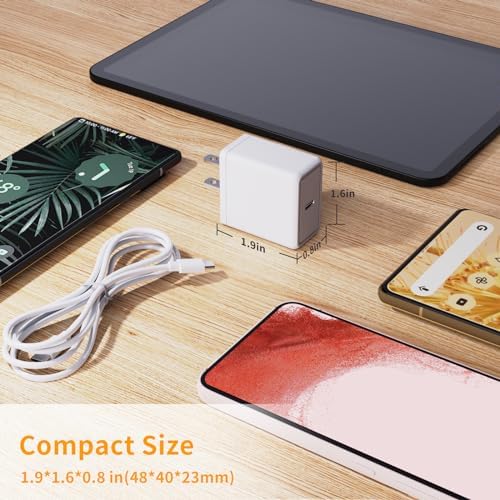 Looptimo 30 W USB-C Fast Charger Bundle for Google Pixel – Ultimate Rapid Charging Power Adapter with 6.6 ft Type C Cable for Enhanced Compatibility and Performance Across Pixel Models 4-9 Pro XL – Compact, Durable, and Travel-Friendly Solution for Busy Lifestyles