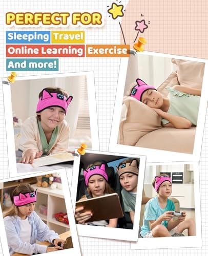 Ultimate Kids Bluetooth Headphones for Safe and Stylish Listening – Versatile Wired Playback Option with Volume Limiting Technology – Durable and Lightweight Design for Travel, School, and Home Use – Adjustable Headband for Customized Comfort – Compatible with Kindle, Tablets, and Cell Phones – Perfect for Boys and Girls