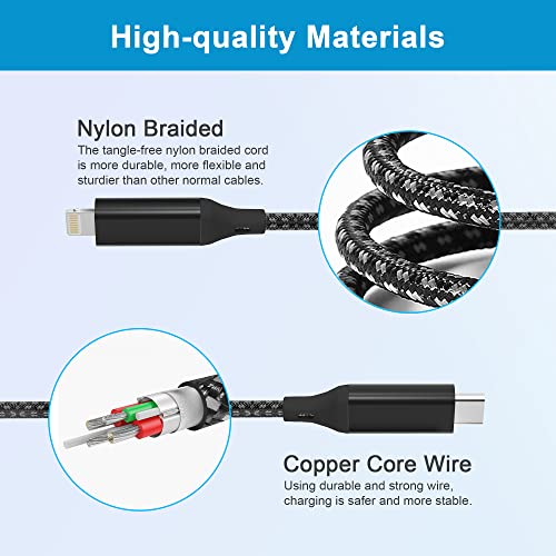 Revolutionize Your Charging Routine with the 26 FT Extra Long i Phone 13 USB-C to Lightning Cable – MFi Certified for Fast Power Delivery, Ideal for i Phone 13 Pro, 12 Pro Max, 11, and More – Durable Nylon Braided Design for Tangle-Free Convenience and Enhanced Compatibility