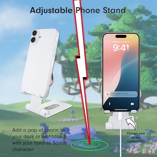 Sonix x Sanrio Character Phone Stand | Adjustable Cell Phone Holder, Desk Stand, Dock | Hello Kitty Classic – Enhanced Compatibility and Speed