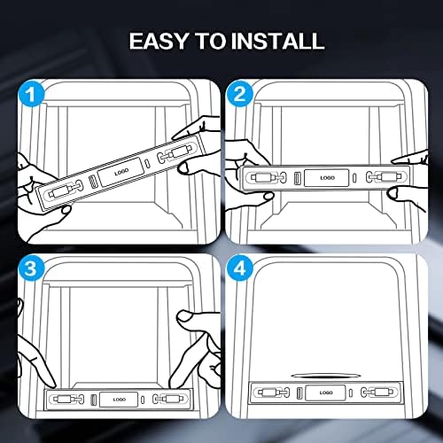 Experience Unmatched Charging Efficiency with the Premium Multi-Port USB Charger for 2021-2024 Tesla Model 3/Y – Sleek Design, Retractable Cable, and Dual Fast Charging Ports – Essential Accessory for Tesla Enthusiasts and Ideal Gifts for Tesla Owners – Elevate Your On-the-Go Connectivity with Enhanced Compatibility for All USB Devices