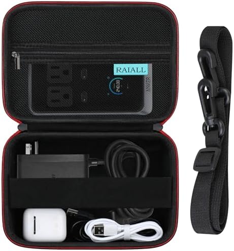 Premium Hard Case for Anker Prime 240 W & 160 W Charging Stations – Durable Travel Storage Bag with Multiple Compartments for USB Cables & Accessories – Sleek Black Design for Ultimate Protection & Organization