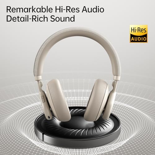 Discover the Ultimate Audio Escape with FINGERTIME’s Bluetooth 5.3 Over-Ear Headphones – Advanced Active Noise Cancelling, Unmatched 40-Hour Playtime, and Luxurious Comfort in a Sleek Grey Finish for Effortless Audio Bliss and Flawless Connectivity