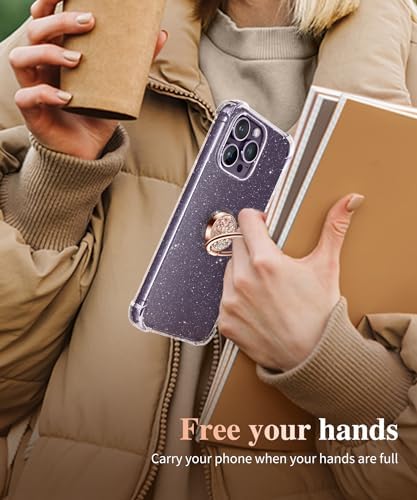 GVIEWIN Stylish Marble Phone Ring Holder with 360° Rotation for Ultimate Grip and Kickstand Functionality – Compatible with i Phone 16 Pro Max, 15 Plus, 14, 13, 12 Series & Galaxy S25/S24 Ultra – Elegant Flowing Sakura Design for Enhanced Safety and Usability