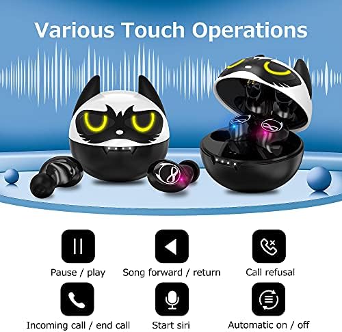 Kids’ Bluetooth 5.1 Wireless Earbuds – Adorable Waterproof Earphones with Dual Mics, 36-Hour Playtime, Hi-Fi Stereo Sound, and Gaming Mode – Perfect for Active Young Listeners and Learning on the Go