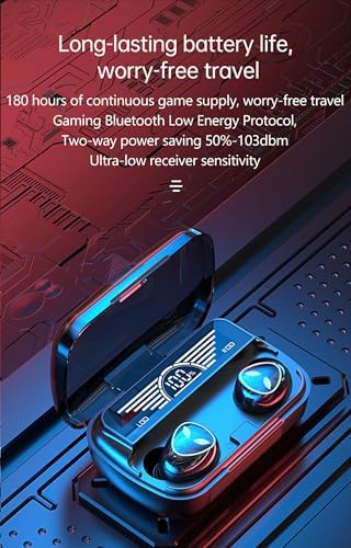 Ultimate Wireless Sound Experience: Bluetooth 5.3 True Wireless Earbuds with IP7 Waterproof Rating, Touch Control, Built-in Mic & LED Battery Display – Perfect for Active Lifestyles and Everyday Use, Model 6