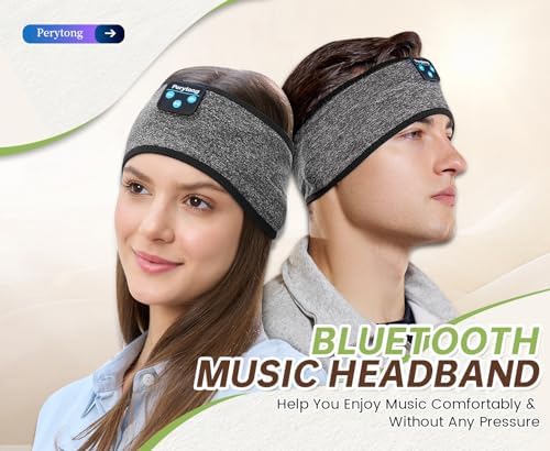 Perytong Wireless Sleep Headphones Headband – Ultimate Comfort Audio Solution for Restful Sleep and Relaxation, Perfect Gift for All Ages – Noise-Blocking Technology with Superior Bluetooth Connectivity and Long Battery Life