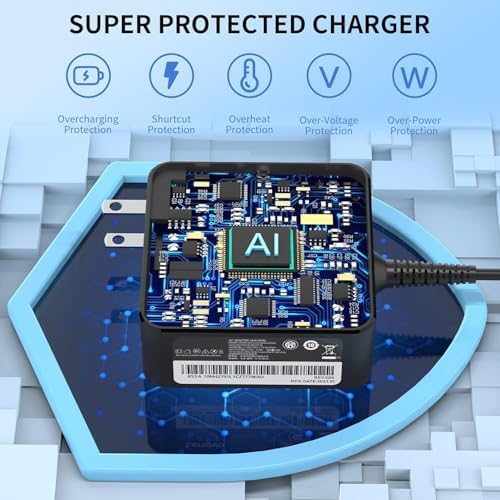 Premium 65 W USB-C Power Adapter for Lenovo Think Pad & Chromebook – Ultra-Fast Charging with Advanced Safety Mechanisms – Versatile Compatibility for Yoga, Ideapad, and More Models – Durable, High-Performance Laptop Charger for Efficient Device Management – Reliable Power Source Ensuring Optimal Functionality and Longevity