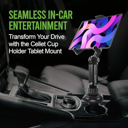 Revolutionary Car Cup Holder Phone Mount with Integrated Snack Tray – Ultimate Compatibility for i Phone, Samsung Galaxy, LG, Moto & Google Pixel – Hands-Free Convenience & 360-Degree Rotation for Safe Driving Enjoyment