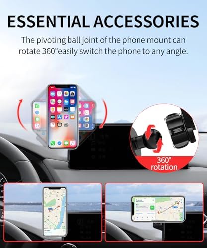 Maser Weller 10.25-Inch Car Phone Holder for Mazda CX-5 (2021-2025) – 360° Rotating Magnetic Cradle, Air Vent Safe Mount, Premium Stability, Hands-Free Navigation, Seamless Integration with Mag Safe Technology, Enhance Your Driving Experience and Stay Connected