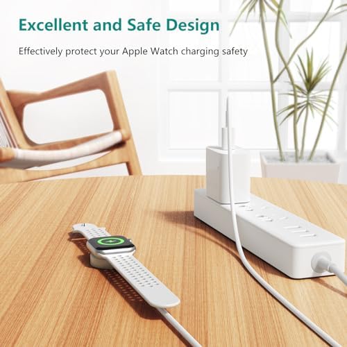 Revolutionary 2-in-1 Magnetic USB-C Charger for Apple Watch & i Phone – 3 ft Fast Charging Cable for Series Ultra/9/8/7/6/SE/SE2/5 & i Phone 14/13/12/11 Pro/Pro Max – Ultimate Convenience, Enhanced Compatibility, and Robust Durability for Modern Tech Users