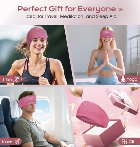 Revolutionary Bluetooth 5.4 Sleep Headphones Headband – Ultra-Thin Wireless Earphones for Uninterrupted Comfort During Sleep, Yoga, Running, and Jogging – Ideal Gift for Active Lifestyles and Relaxation Seekers