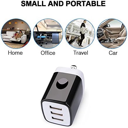 18 W Fast Charger Adapter with 3-Port USB Wall Plug – Ultimate Multi-Device Charging Solution for i Phone 16 to 6, Samsung & Android – Compact, High-Speed Performance with Enhanced Safety Features