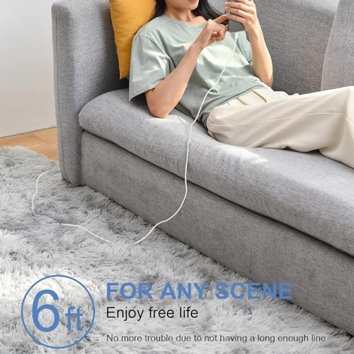 Ultra-Fast 20 W Dual Port USB-C Wall Charger for i Phone 16/15 – Quick Charge 3.0 with 6 FT USB-C to C Cable – Efficient Power Adapter for i Phone, i Pad Pro, Air 5/4, and Mini 6 – Compact & Durable Design for Home, Travel, and Office – Dual Device Charging Solution for Busy Lifestyles