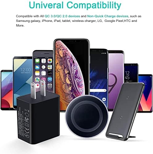 Rapid Charge 3.0 18 W Phone Charger for Motorola Devices – Ultra-Fast Wall Adapter with USB C Cable for Moto G Power (2023/2022), G Stylus (2021), G Fast, G Play, G Pure, One 5 G Ace, Fusion+, Edge Plus, Z4 & G100 – Compact & Travel-Friendly with Safety Features