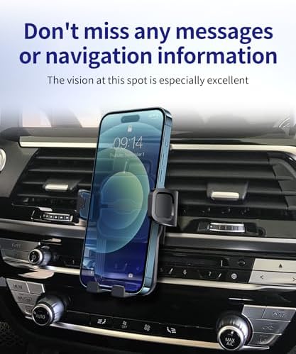 Ultimate 360° Rotating Car Phone Holder for 2022-2024 BMW X3 & 2022-2025 BMW X4 – Premium Mobile Device Mount for Effortless Hands-Free Navigation and Stylish Interior Enhancement, Quick No-Tool Installation, Compatible with All Smartphones