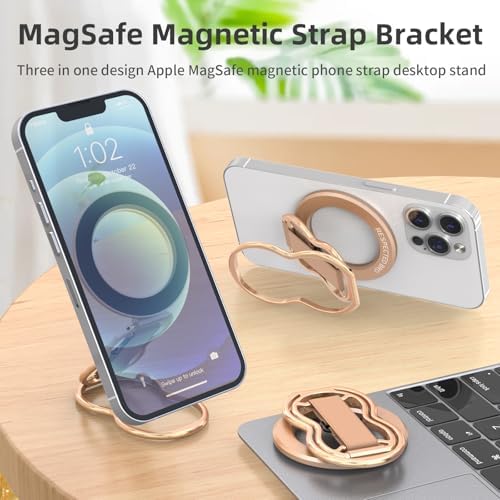 Elevate Your Smartphone Experience with RESPECTED-BRO 4-in-1 Magnetic Phone Grip Stand – Ultimate Kickstand, Secure Finger Strap, and Universal Compatibility for i Phone & Android (Silver) – Perfect for Hands-Free Convenience and Enhanced Usability