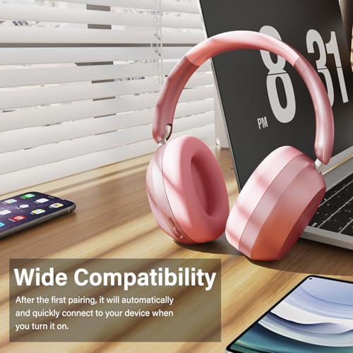Purple Y05 Wireless Over-Ear Headphones – Unmatched 48-Hour Playtime, Premium Audio Performance, Travel-Friendly Foldable Design, Luxurious Soft Earpads for Ultimate Comfort – Versatile Compatibility & Enhanced Listening Experience