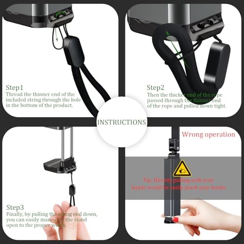 Compact Airplane Travel Phone Mount with 1.57″ Wider Base Clamp – Essential Pocket-Sized Cell Phone Holder for Desk & Flying, Ideal Plane Travel Accessories-Silver (Silver) – Enhanced Compatibility and Speed