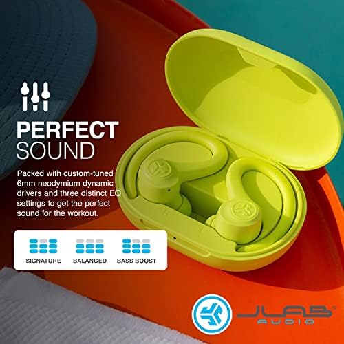 JLab Go Sport+ Wireless Workout Earbuds – Unrivaled 35+ Hour Bluetooth Battery Life, C3 Clear Calling Technology for Distinct Conversations, and Secure Earhook Design for Unyielding Stability During Workouts – Elevate Your Sound Experience with 3 Adjustable EQ Settings and Broad Device Compatibility in Sleek Graphite Finish