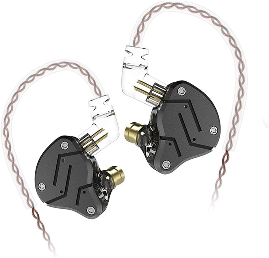 KZ ZSN Dual Driver In-Ear Monitor Earbuds with Detachable Cable – Exceptional Clarity & Hi-Res Noise Cancellation in Stylish Cyan, Perfect for Audiophiles and Everyday Use, Enhanced Compatibility for All Devices