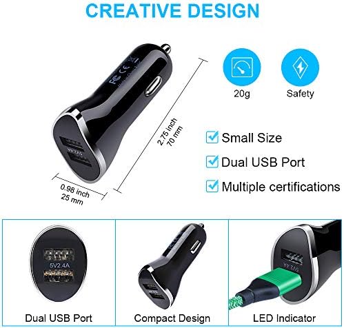 Rapid Charge Car Adapter for Samsung Galaxy & Google Pixel Devices – Premium USB Type C Charger with Enhanced Safety Features for S25, S24, S23, A16 5 G, Pixel 9 & 8 Pro – Compact, Durable Design for On-the-Go Power Solutions
