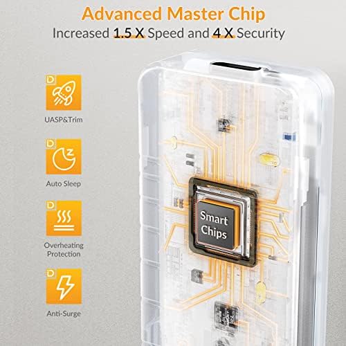 Elevate Your Data Storage with i Dsonix M.2 NVMe SATA SSD Enclosure Adapter – Premium 100% Aluminum Design, USB C&A 3.2 Gen 2 Connectivity for Lightning-Fast 10 Gbps Speeds and 6 Gbps for SATA/NGFF Drives, Compatible with M-Key/B+M Key SSDs (2230/2242/2260/2280), Featuring UASP & TRIM Support for Optimal Performance, Tool-Free Installation for Quick Setup, Compact and Portable for On-the-Go Professionals – Perfect Upgrade for Gamers and Content Creators Seeking Enhanced Efficiency and Reliability in Their Workflows.