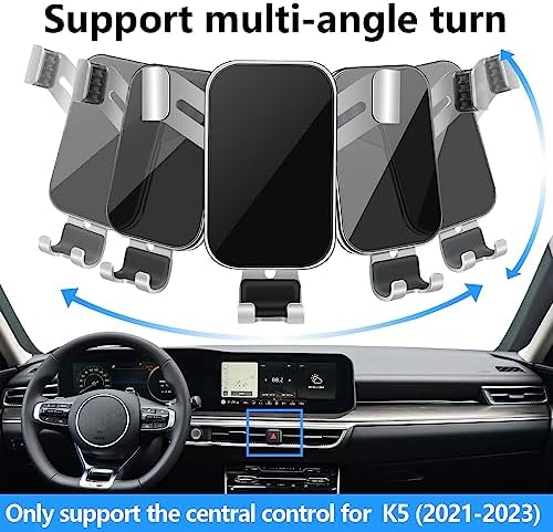 Kia K5 2021-2024 Car Phone Holder: Ultimate Gravity Slide-in Cradle for Secure Smartphone Navigation and Charging – Premium Air Vent Mount for LXS, GT-Line, EX, GT, and LX Models – Elevate Driving with 360-Degree Rotation and Hands-Free Convenience