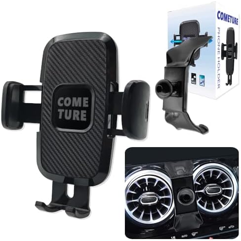 COMETURE Mercedes Benz Car Phone Holder Mount – Universal Smartphone Cradle for GLE Class (GLE-20-24) with Adjustable Viewing Angles and Tool-Free Installation – Elevate Your Driving Experience with Premium Interior Accessories for Navigation and Hands-Free Calls