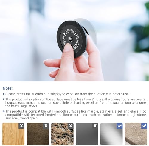 PROfezzion Magnetic Suction Phone Mount Case – Ultimate Hands-Free Solution for i Phone 12-16 & All Smartphones – Perfect for Tik Tok, Vlogging, and Selfie Photography on Smooth Surfaces – Lightweight Silicone Design for Easy Portability and Versatile Usage