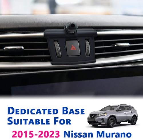 Premium Nissan Murano Car Phone Mount (2015-2023) – Thick Case Friendly Mobile Holder for Secure Navigation | 360-Degree Adjustable Air Vent Cradle | Universal Compatibility for All Smartphones | Essential Auto Accessory for Safe Driving