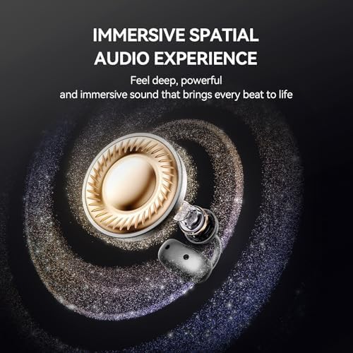 Revolutionize Your Audio Experience with 1 MORE S20 Open Ear Bluetooth 5.4 Wireless Earbuds – Lightweight Clip-On Design, 30-Hour Playtime, Four ENC Microphones for Crystal-Clear Sound, IPX5 Water-Resistant Durability, Perfectly Secure Fit for Active Lifestyles, Your Ultimate Sports Companion in Stylish Black