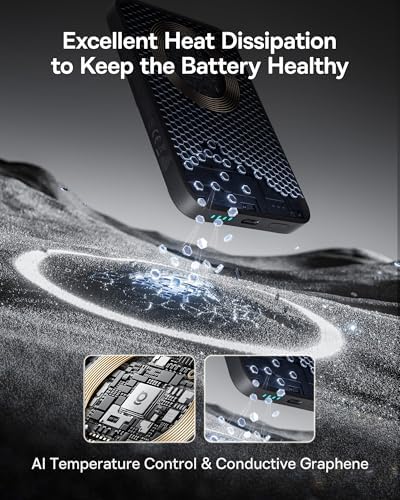 Baseus Mag Safe Power Bank 10,000 m Ah – Qi2 Certified 15 W Wireless Charger with 22.5 W USB-C Fast Charging for i Phone 16/15/14/13/12 Pro Series – Lightweight, Magnetic Battery Pack for Effortless On-the-Go Charging
